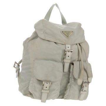 PRADA Backpack Nylon Gray Auth sw1586