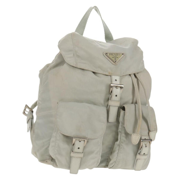 PRADA Backpack Nylon Gray Auth sw1586