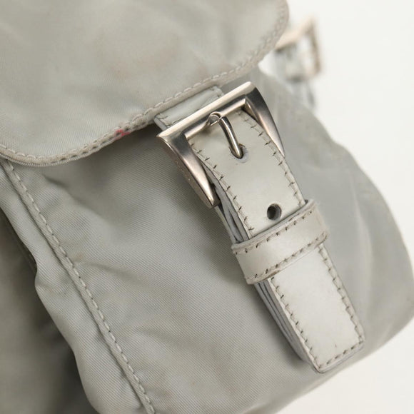 PRADA Backpack Nylon Gray Auth sw1586