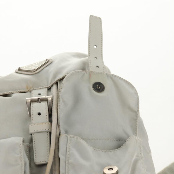 PRADA Backpack Nylon Gray Auth sw1586