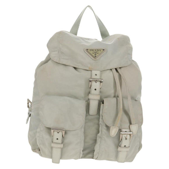 PRADA Backpack Nylon Gray Auth sw1586