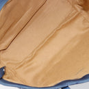 Jimmy Choo Studs Tote Bag Coated Canvas Blue Auth sw1589-12