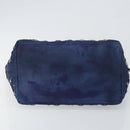 Jimmy Choo Studs Tote Bag Coated Canvas Blue Auth sw1589-5