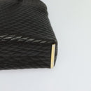 BALLY Quilted Shoulder Bag Leather Dark Brown Auth sw159-14