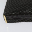 BALLY Quilted Shoulder Bag Leather Dark Brown Auth sw159-15