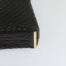 BALLY Quilted Shoulder Bag Leather Dark Brown Auth sw159-16