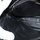 BALLY Quilted Shoulder Bag Leather Dark Brown Auth sw159-18