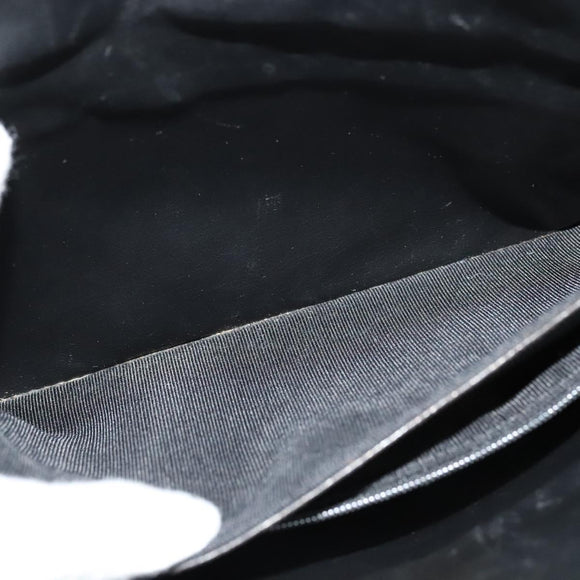 BALLY Quilted Shoulder Bag Leather Dark Brown Auth sw159