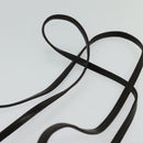 BALLY Quilted Shoulder Bag Leather Dark Brown Auth sw159-8