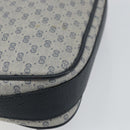 GUCCI Micro GG Canvas Shoulder Bag PVC Leather Navy Auth sw1590-17