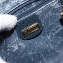 GUCCI Micro GG Canvas Shoulder Bag PVC Leather Navy Auth sw1590-19