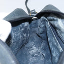 GUCCI Micro GG Canvas Shoulder Bag PVC Leather Navy Auth sw1590-21