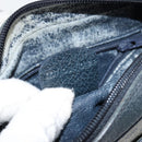 GUCCI Micro GG Canvas Shoulder Bag PVC Leather Navy Auth sw1590-12