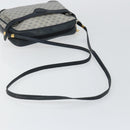 GUCCI Micro GG Canvas Shoulder Bag PVC Leather Navy Auth sw1590-7