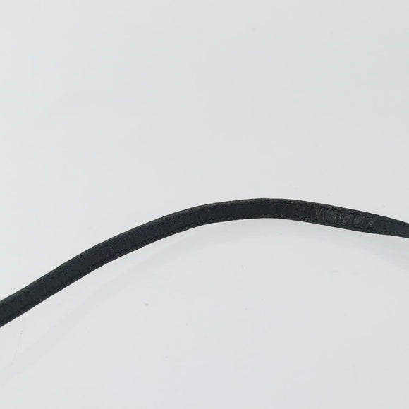 GUCCI Micro GG Canvas Shoulder Bag PVC Leather Navy Auth sw1590