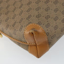 GUCCI Micro GG Canvas Shoulder Bag PVC Leather Brown Auth sw1591-14