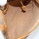 GUCCI Micro GG Canvas Shoulder Bag PVC Leather Brown Auth sw1591-11