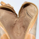 GUCCI Micro GG Canvas Shoulder Bag PVC Leather Brown Auth sw1591-20