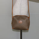 GUCCI Micro GG Canvas Shoulder Bag PVC Leather Brown Auth sw1591-22