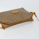 GUCCI Micro GG Canvas Shoulder Bag PVC Leather Brown Auth sw1591-6