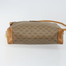 GUCCI Micro GG Canvas Shoulder Bag PVC Leather Brown Auth sw1591-5