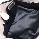 Salvatore Ferragamo Gancini Hand Bag Leather 2way Beige Gold Auth sw1593-11