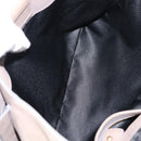 Salvatore Ferragamo Gancini Hand Bag Leather 2way Beige Gold Auth sw1593-22