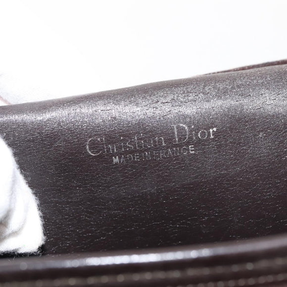 Christian Dior Trotter Canvas Chain Shoulder Bag Brown Auth sw1595