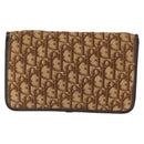 Christian Dior Trotter Canvas Chain Shoulder Bag Brown Auth sw1595-3