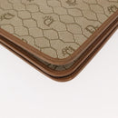 Christian Dior Honeycomb Canvas Chain Shoulder Bag PVC Leather Beige Auth sw1596-15