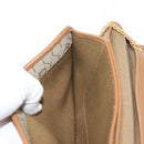 Christian Dior Honeycomb Canvas Chain Shoulder Bag PVC Leather Beige Auth sw1596-20