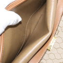 Christian Dior Honeycomb Canvas Chain Shoulder Bag PVC Leather Beige Auth sw1596-21