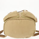 PRADA Backpack Nylon Beige Silver Auth sw1597-5