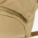 PRADA Backpack Nylon Beige Silver Auth sw1597-17
