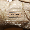 PRADA Backpack Nylon Beige Silver Auth sw1597-21