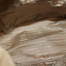 PRADA Backpack Nylon Beige Silver Auth sw1597-11