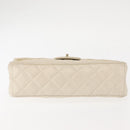 GIVENCHY Chain Shoulder Bag Leather White Auth sw1598-6