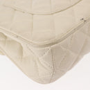 GIVENCHY Chain Shoulder Bag Leather White Auth sw1598-16