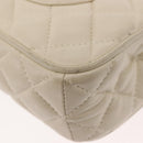 GIVENCHY Chain Shoulder Bag Leather White Auth sw1598-17