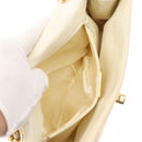 GIVENCHY Chain Shoulder Bag Leather White Auth sw1598-22