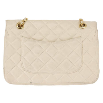 GIVENCHY Chain Shoulder Bag Leather White Auth sw1598 - 0