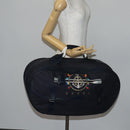 GUCCI travel Boston Bag Coated Canvas Navy Auth sw1600-26