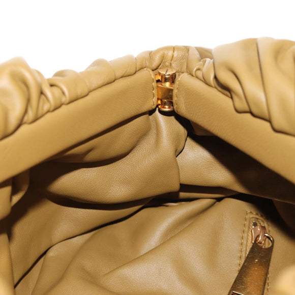 BOTTEGA VENETA Crossbodytas Leer Goud Kaki Auth sw1602M