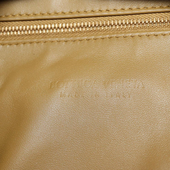 BOTTEGA VENETA Crossbodytas Leer Goud Kaki Auth sw1602M