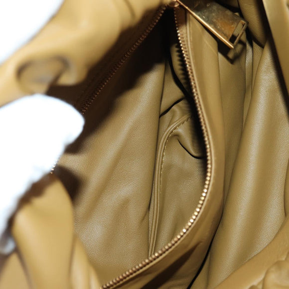 BOTTEGA VENETA Crossbodytas Leer Goud Kaki Auth sw1602M