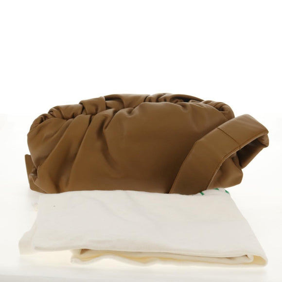 BOTTEGA VENETA Body Bag Leather Gold Khaki Auth sw1602M
