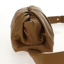 BOTTEGA VENETA Body Bag Leather Gold Khaki Auth sw1602M-4