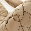 BOTTEGA VENETA Cassette Padded INTRECCIATO Bag Nylon Beige 670207 Auth sw1603M-10