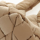 BOTTEGA VENETA Cassette Padded INTRECCIATO Bag Nylon Beige 670207 Auth sw1603M-15