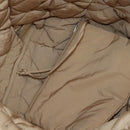 BOTTEGA VENETA Cassette Padded INTRECCIATO Bag Nylon Beige 670207 Auth sw1603M-24